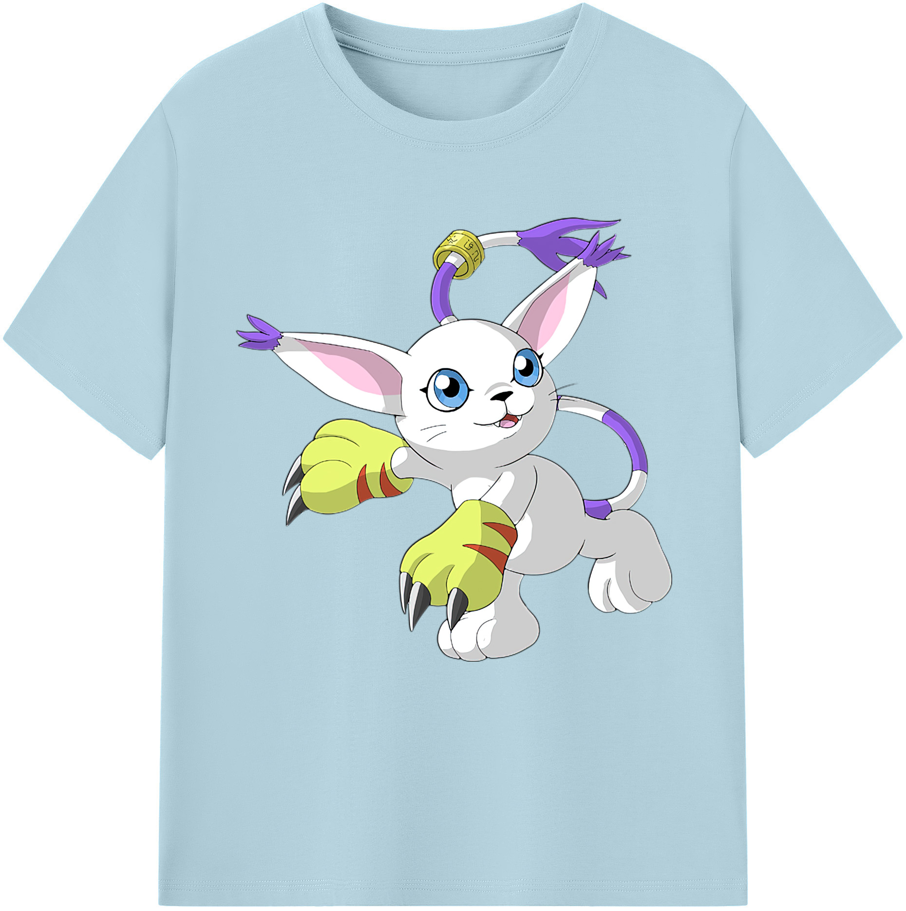 （画像用） Digimon デジタルモンスター/デジモン 綿100％半袖Tシャツ（フロントプリント）